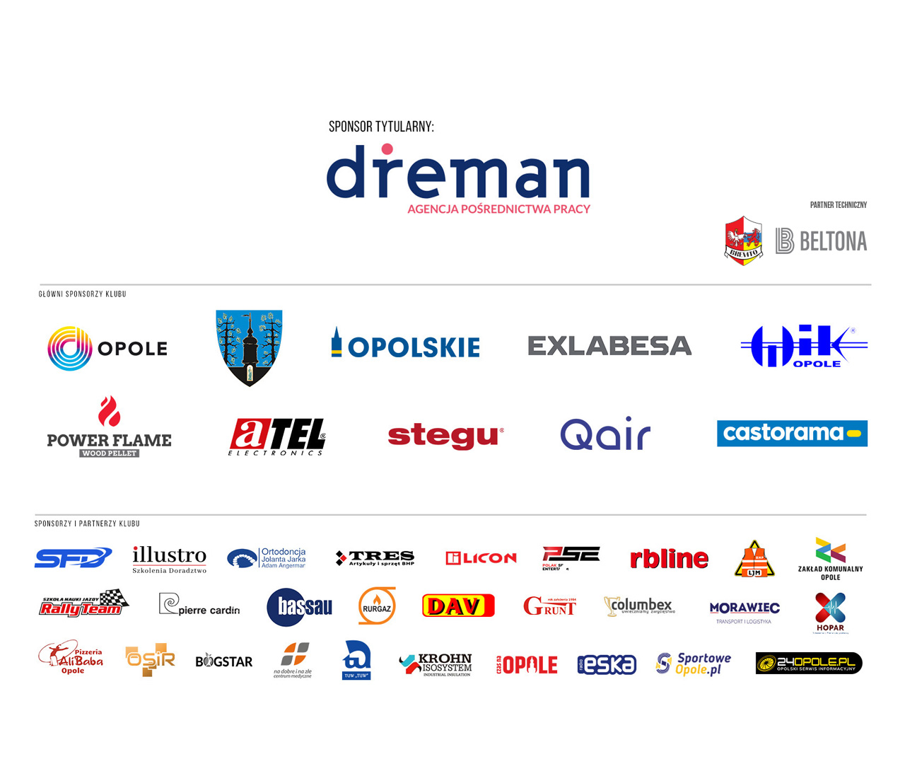 sponsorzy Dreman Futsal Opole Komprachcice
